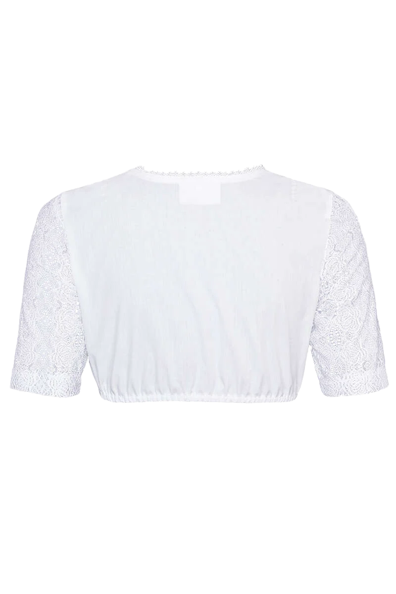 Dirndl-Bluse mit Spitzenärmeln