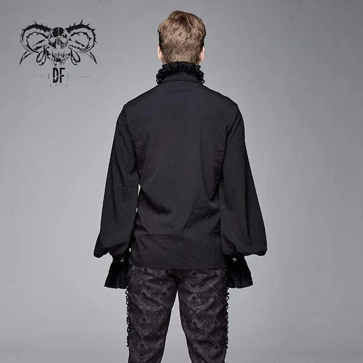 Herren Goth Puff Ärmelshirt mit Fliege