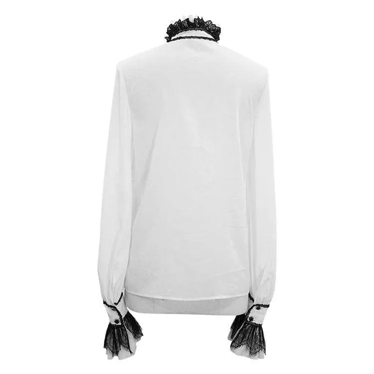 Herren Goth Puff Ärmelshirt mit Fliege