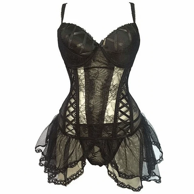 Frauen CINOON Sexy Bustier und Korsett Frauen Hochelastisches Korsett Weibliche Feste Bustier Vollbrust Push Up Korsett