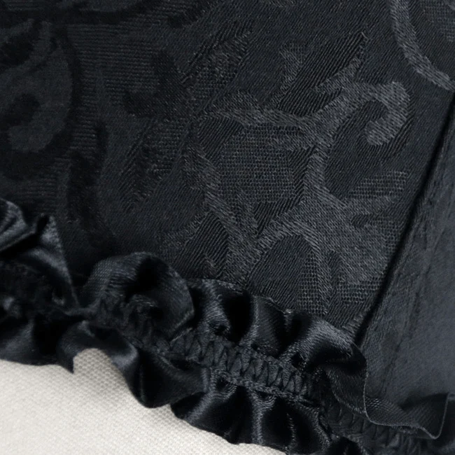 Frauen Burlesque Brokat Hochzeit Braut Tanz Bustier Korsett