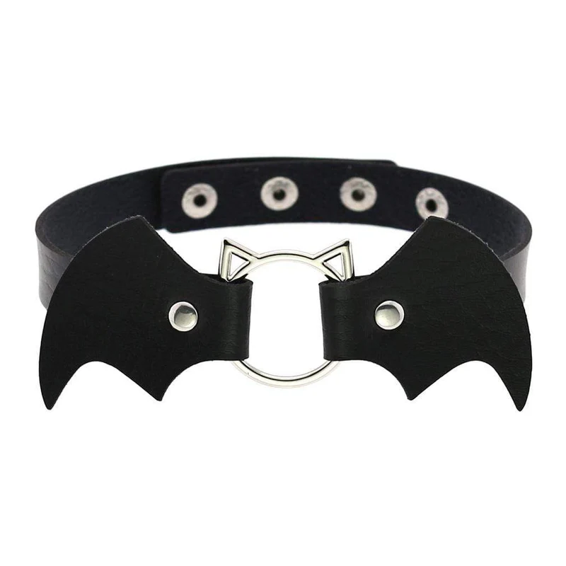 Frauen Gothic Fledermaus Form Halsreifen