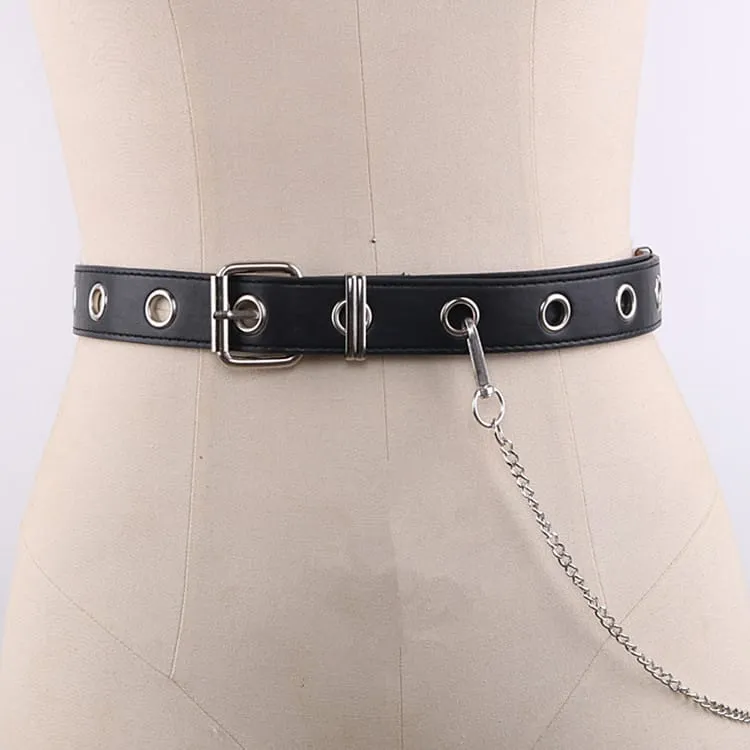 Frauen-Punk-Gürtel mit Kette