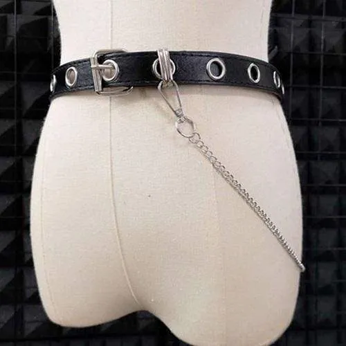 Frauen-Punk-Gürtel mit Kette