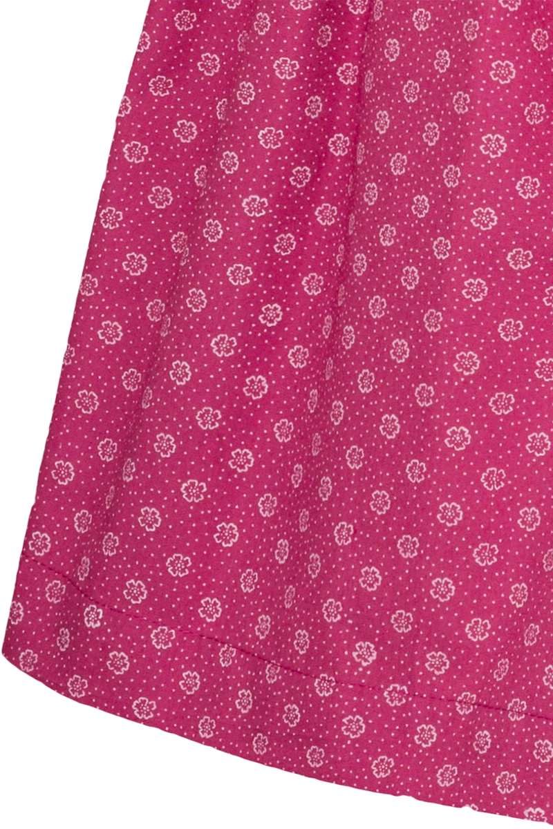Kinderdirndl aus Baumwolle mit Bluse - pink