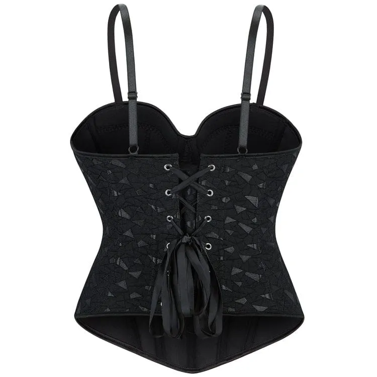 Gothic Splice Schnür-Überbrustkorsett für Damen