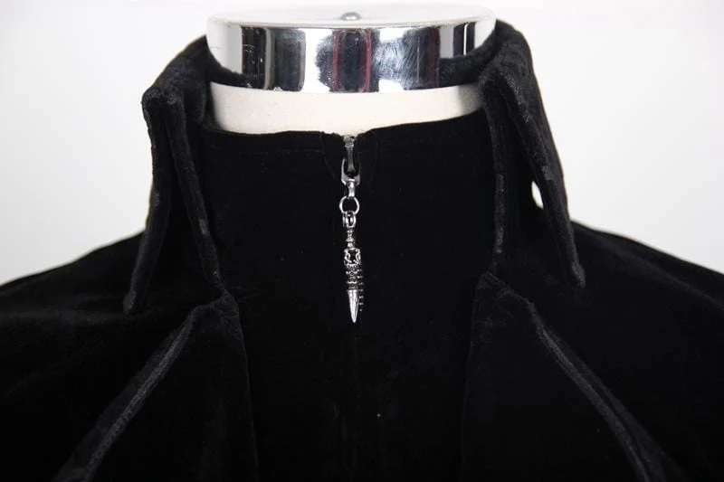 Gothic-Frack für Herren im Vintage-Stil mit Rüschenärmeln