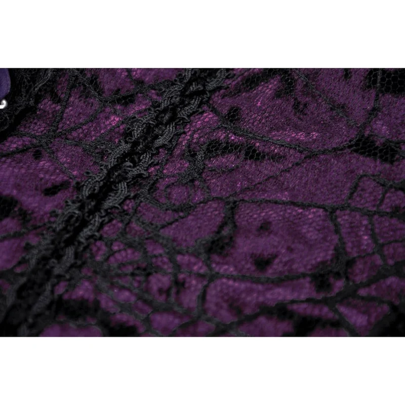 Gothic-Spitzenkleid mit Lagenlook für Damen, Abschlusskleid