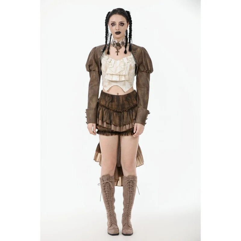 Steampunk-Umhang mit Puffärmeln für Damen