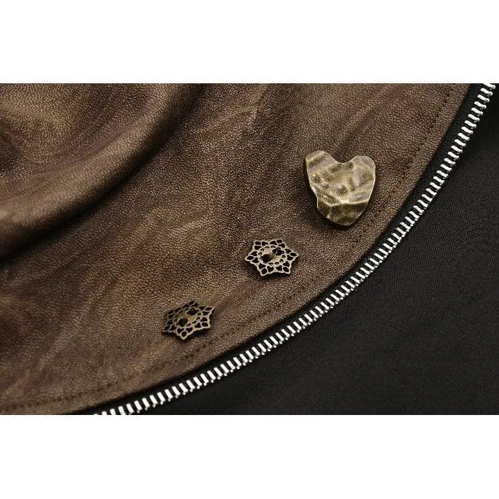 Steampunk-Umhang mit Puffärmeln für Damen