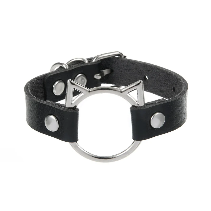 Damen-Armband mit Punk-Katzenkopf-Schnalle