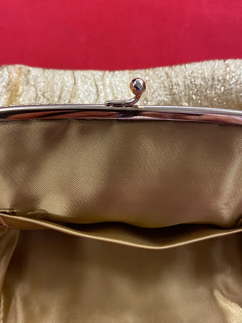 Vintage Handtasche gold, Abendtasche