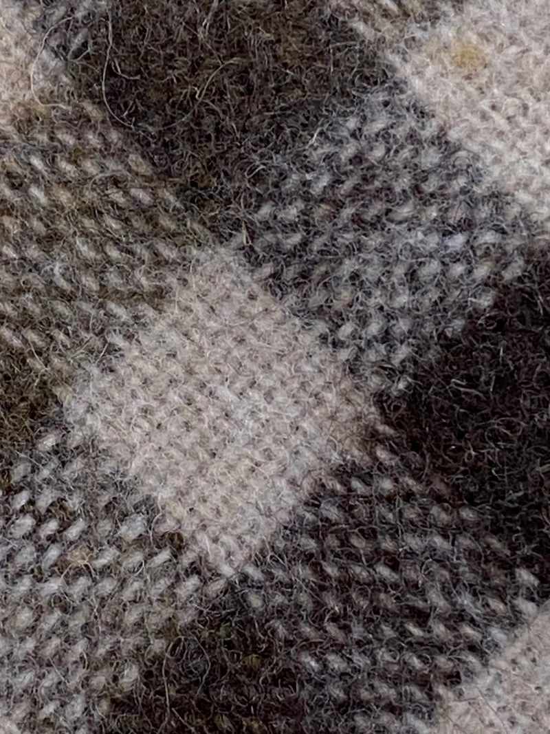 Vintage Strickkrawatte mit Schachbrett-Muster