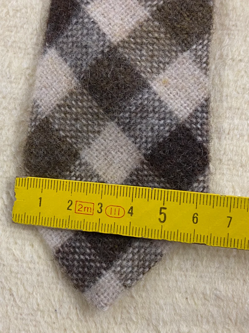 Vintage Strickkrawatte mit Schachbrett-Muster