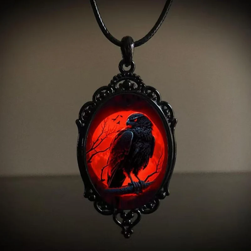 Gothic-Retro-Hexenhalskette für Damen – Halloween-Accessoire