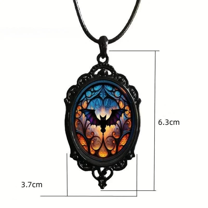 Gothic-Retro-Hexenhalskette für Damen – Halloween-Accessoire
