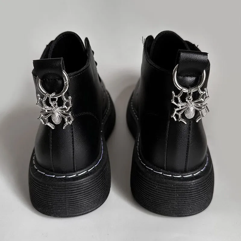 Unisex Punk Spinnen-Schuhanhänger Schuhaccessoires