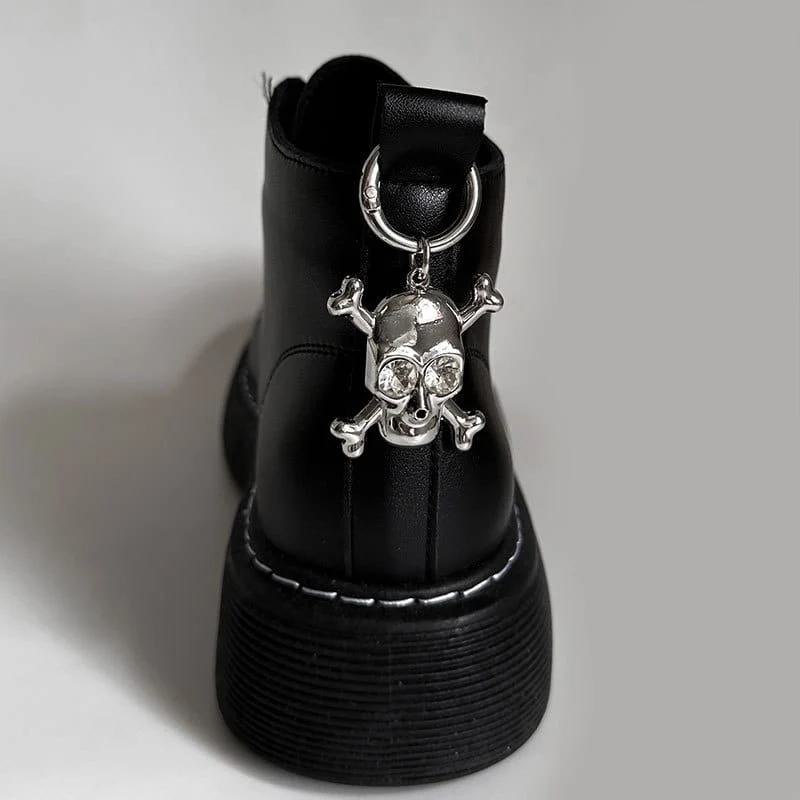 Unisex Punk Spinnen-Schuhanhänger Schuhaccessoires