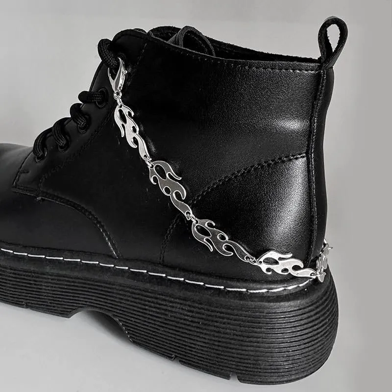 Unisex Punk Cross Boot Chain Shoe Accessories