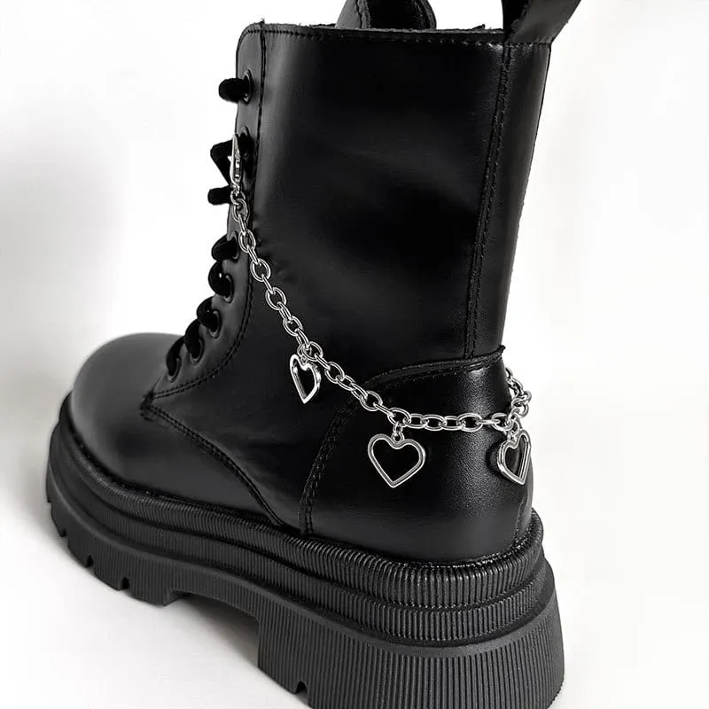 Unisex Punk Stern Anhänger Stiefelkette Schuhaccessoires