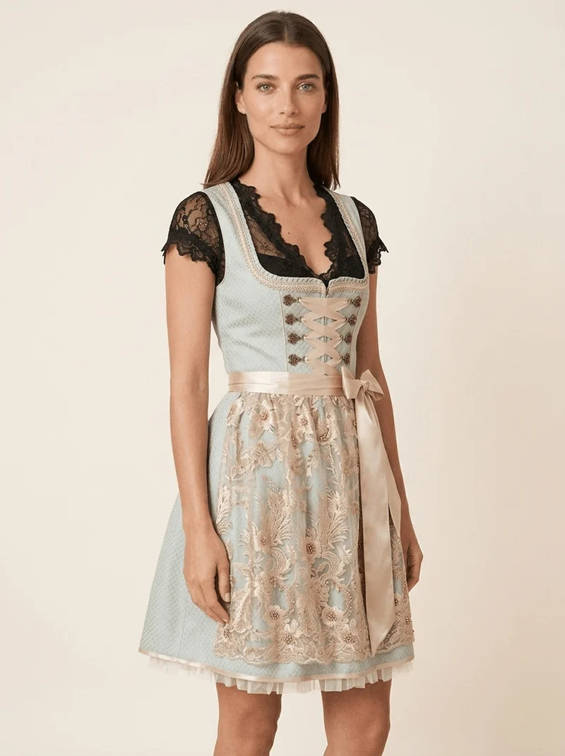 Dirndlbluse Alika schwarz