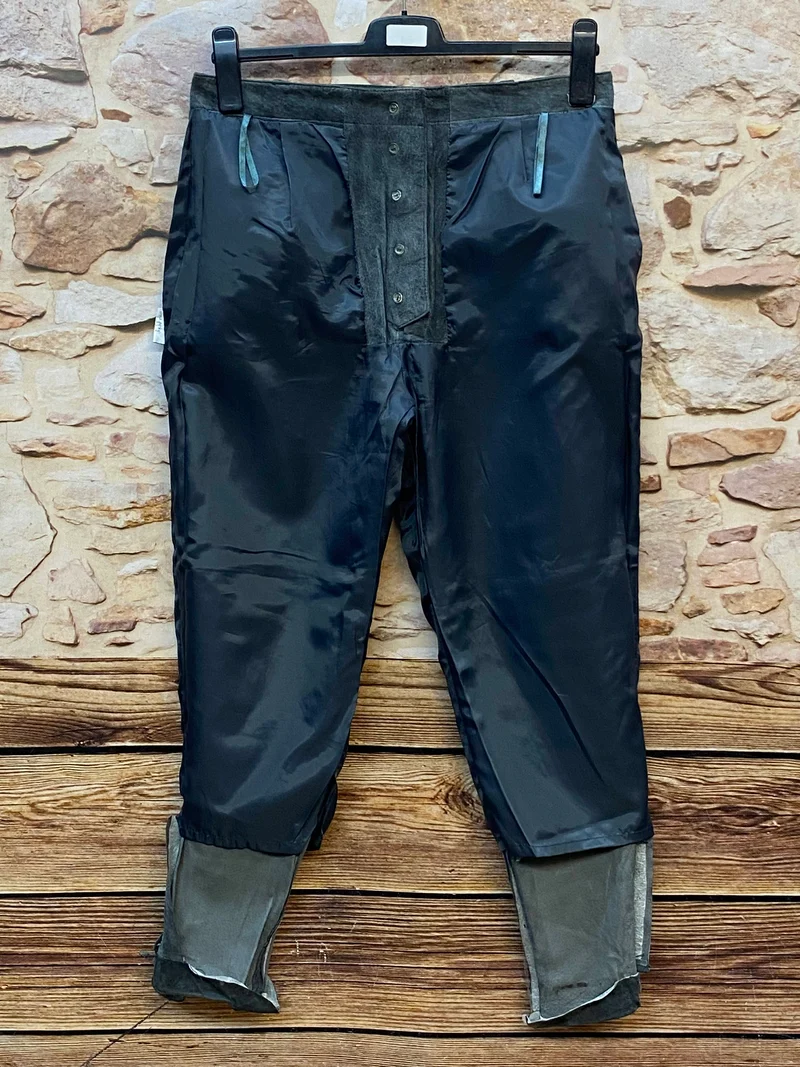 Trachten-Lederhose Damen in Dunkelgrau Gr.44