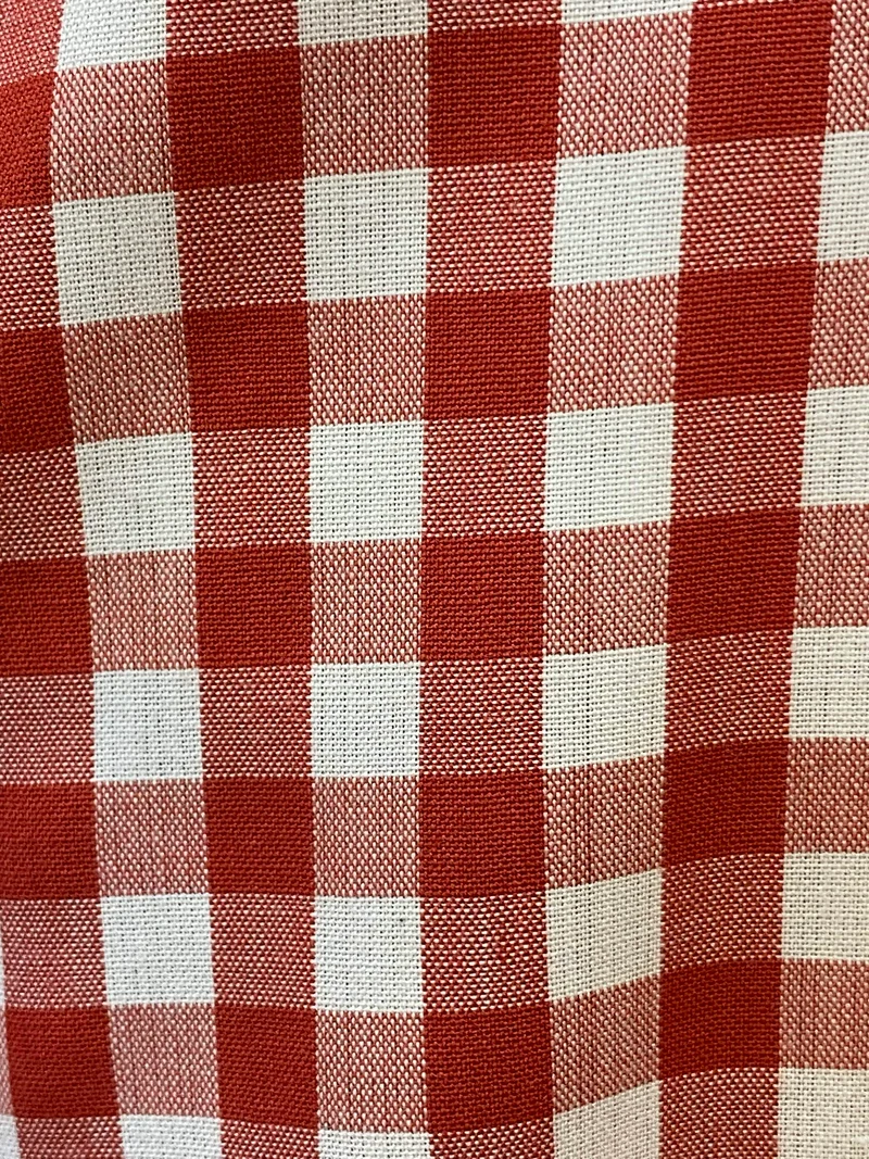 Vintage Trachtenhemd Herren Regatta Style Rot Weiß Kariert Langarm – Größe 37