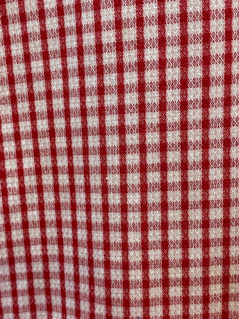Vintage Trachtenhemd Herren Rot-Weiß Kariert Kurzarm Gr. 46 – Trend Fashion Made in Germany