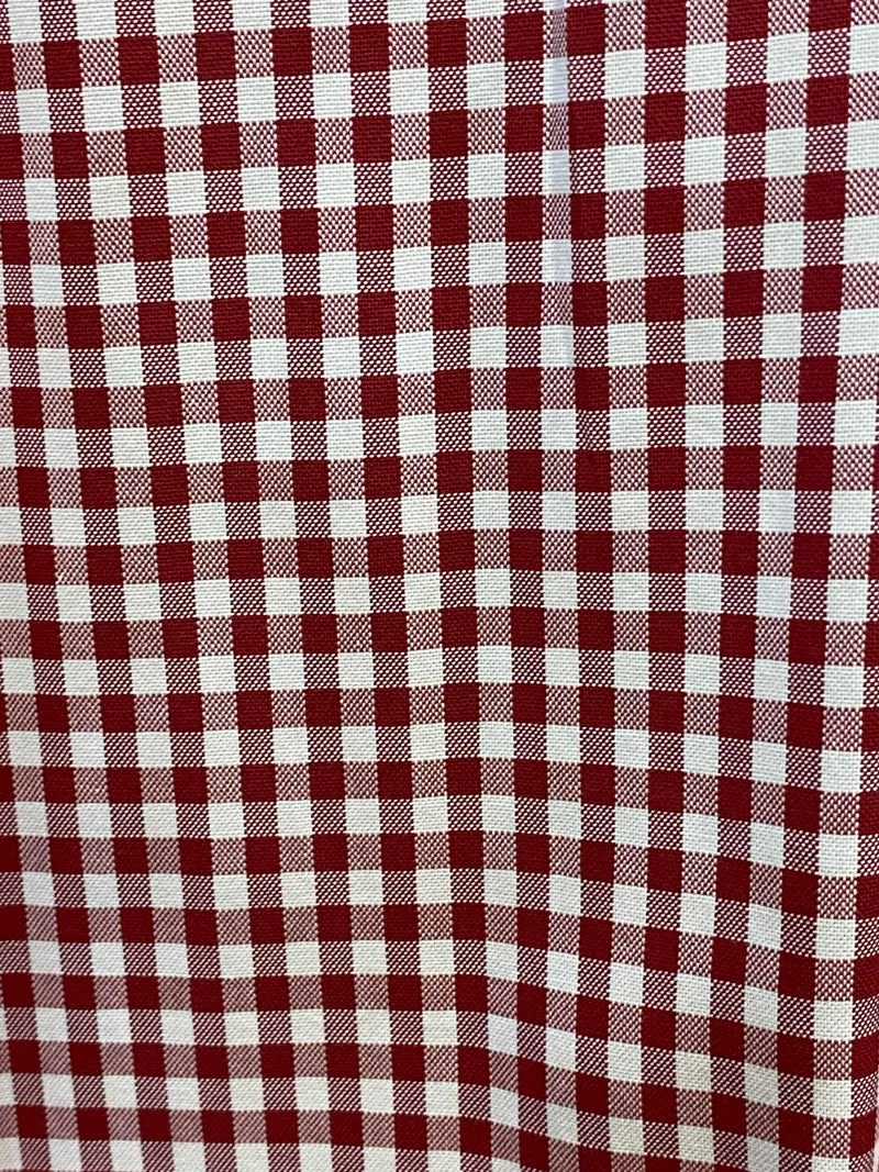 Van Laack Herrenhemd Rot-Weiß Kariert Gr. 41 – Kurzarm Trachtenhemd mit Button-Down-Kragen