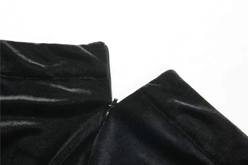 Frauen Velour und Lace Goth Meerjungfrau Rock