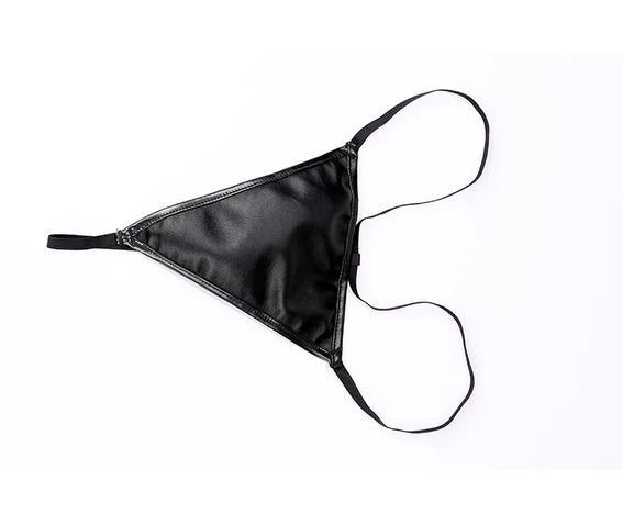 Frauen Plus Size Kunstleder Vollbrust Reißverschluss Korsett G String