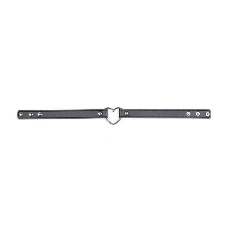 Frauen Punk Herz schwarz Choker