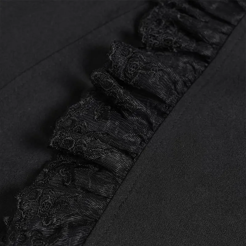 Frauen Goth Tulip Asymmetrischer Rock