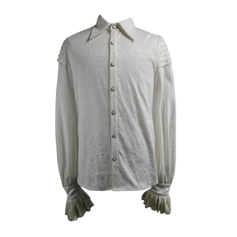Herren Vintage Goth Dress Shirt