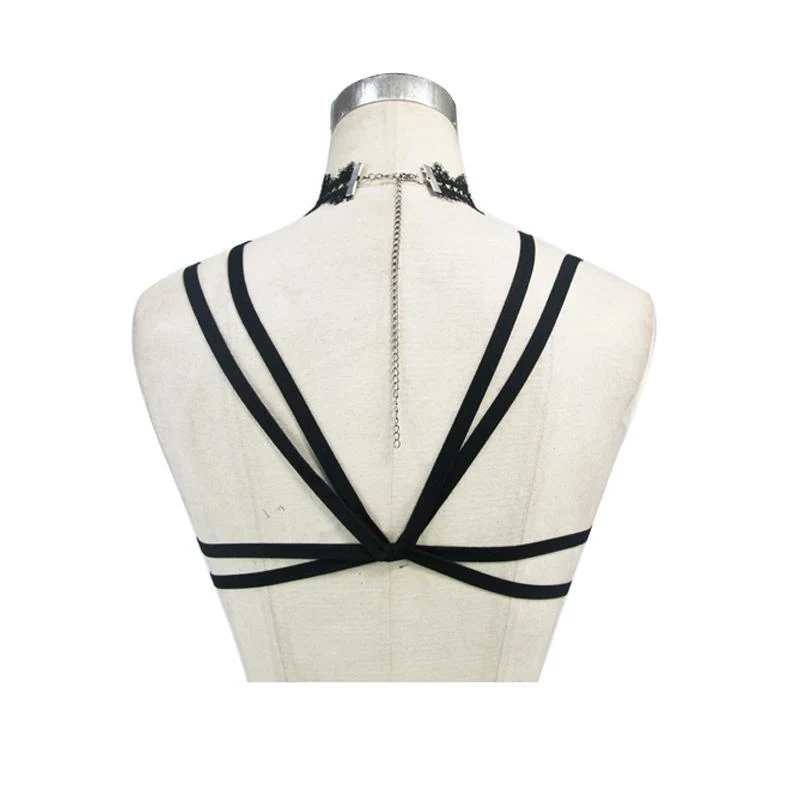 Gothic Flower & Lace Harness für Damen