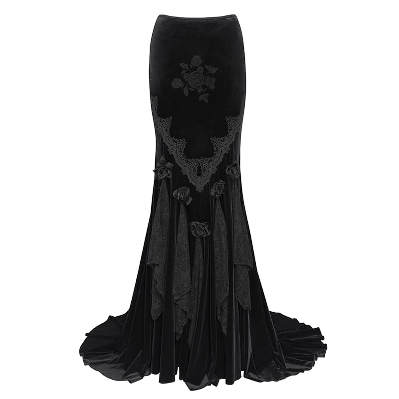 Frauen Vintage Goth Rock Mit Zug