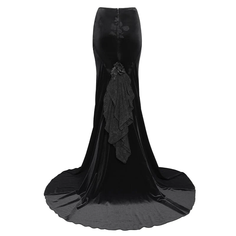 Frauen Vintage Goth Rock Mit Zug