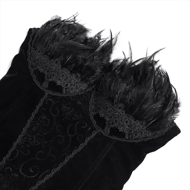 Kurzes Grunge-Punk-Goth-Hochzeitskleid für Damen