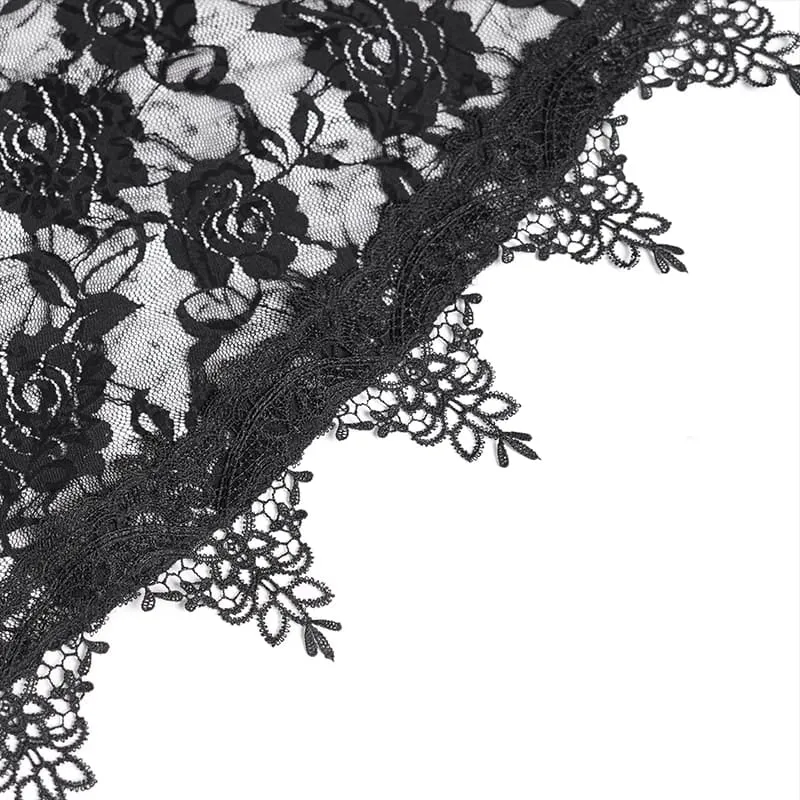 Kurzes Grunge-Punk-Goth-Hochzeitskleid für Damen
