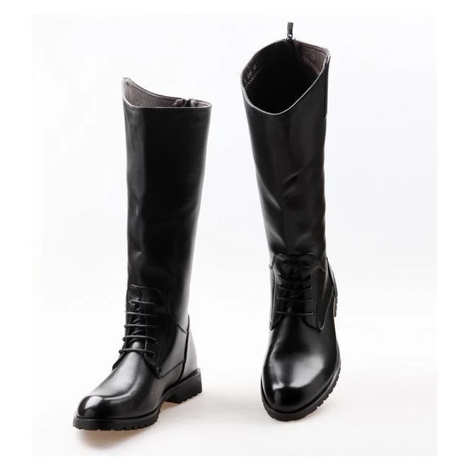 Herren Self Tie Back Zip Reitstiefel