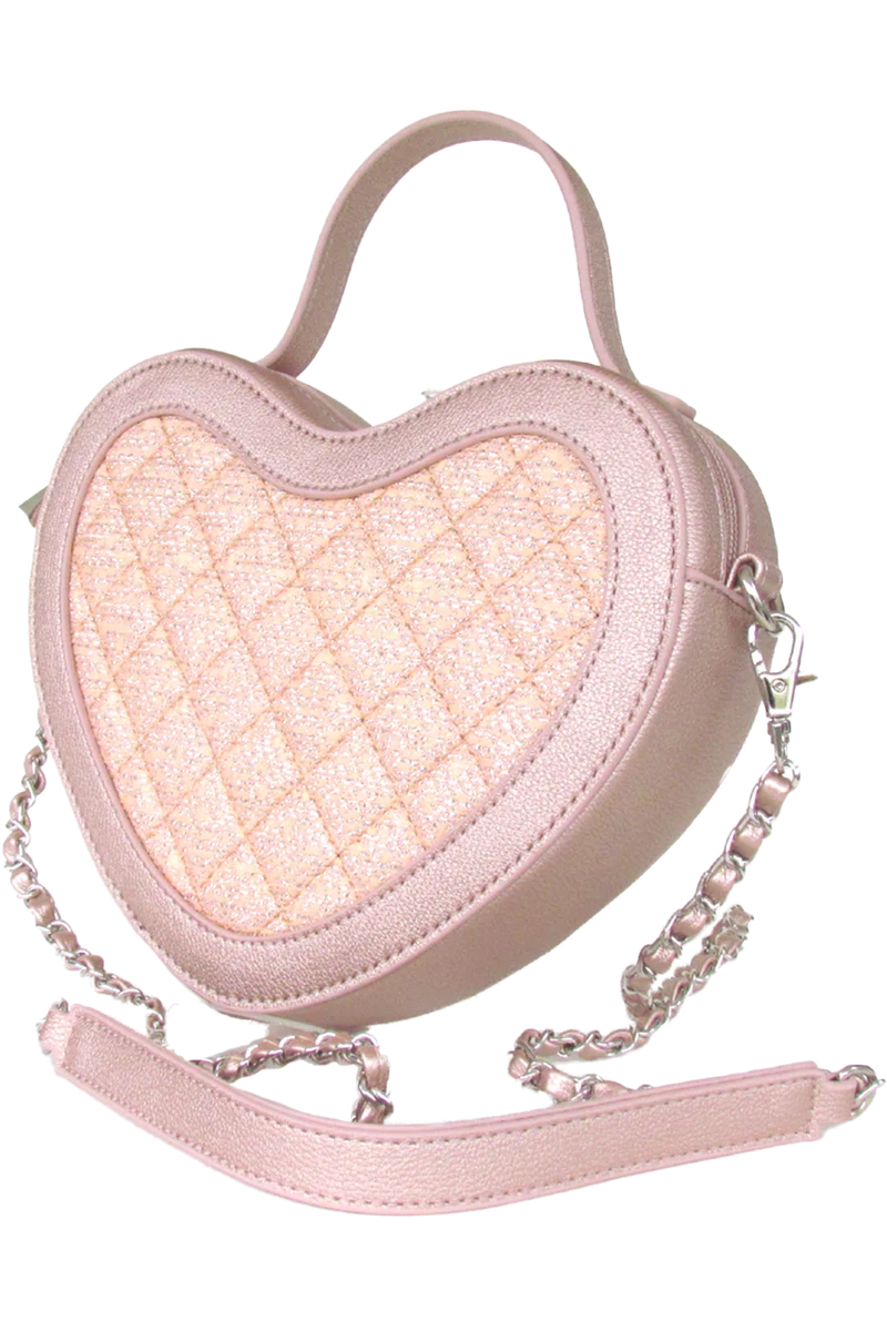 Damen Trachtentasche in Herzform - rosa