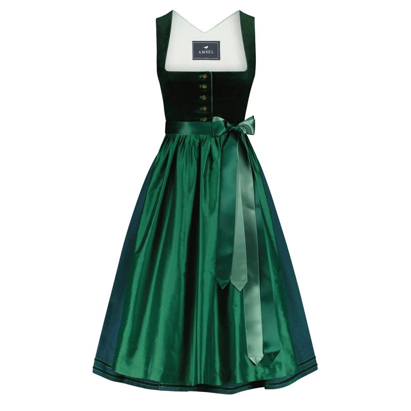 Samtdirndl Marlene Smaragd