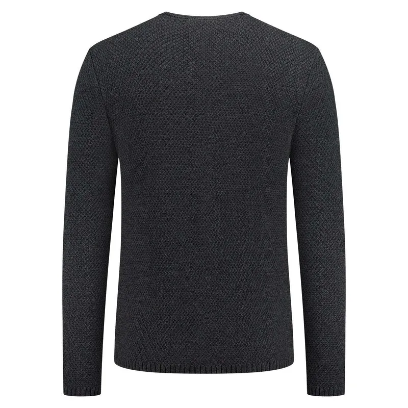 Strickjacke August grau