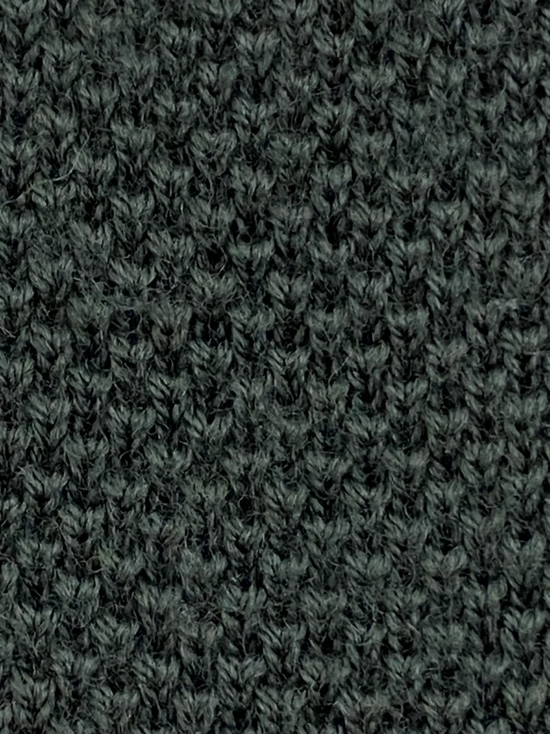 Vintage Strickkrawatte Herren Grün – Schmale Wollkrawatte Made in Italia