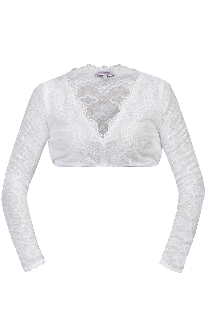 Spitzen Dirndlbluse Langarm