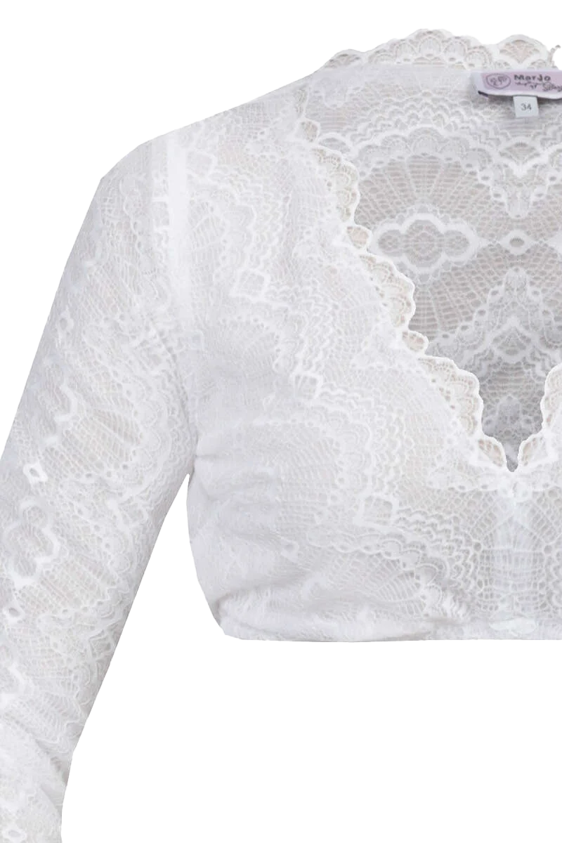 Spitzen Dirndlbluse Langarm