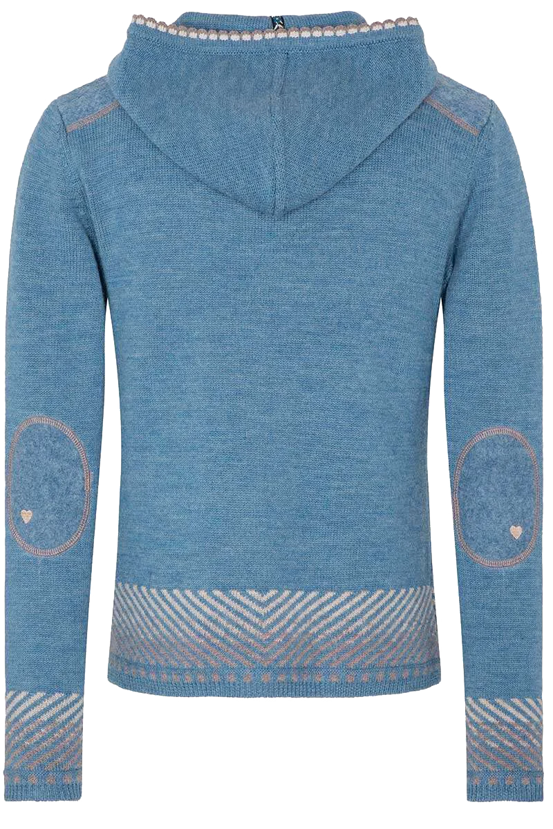 Damen Kapuzen-Strickjacke