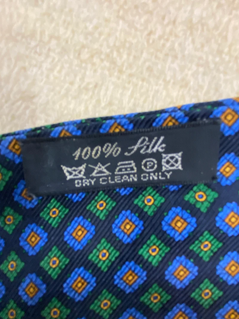 Vintage Seiden Ascot Schal Herren – SJR Klassiker Gemustert