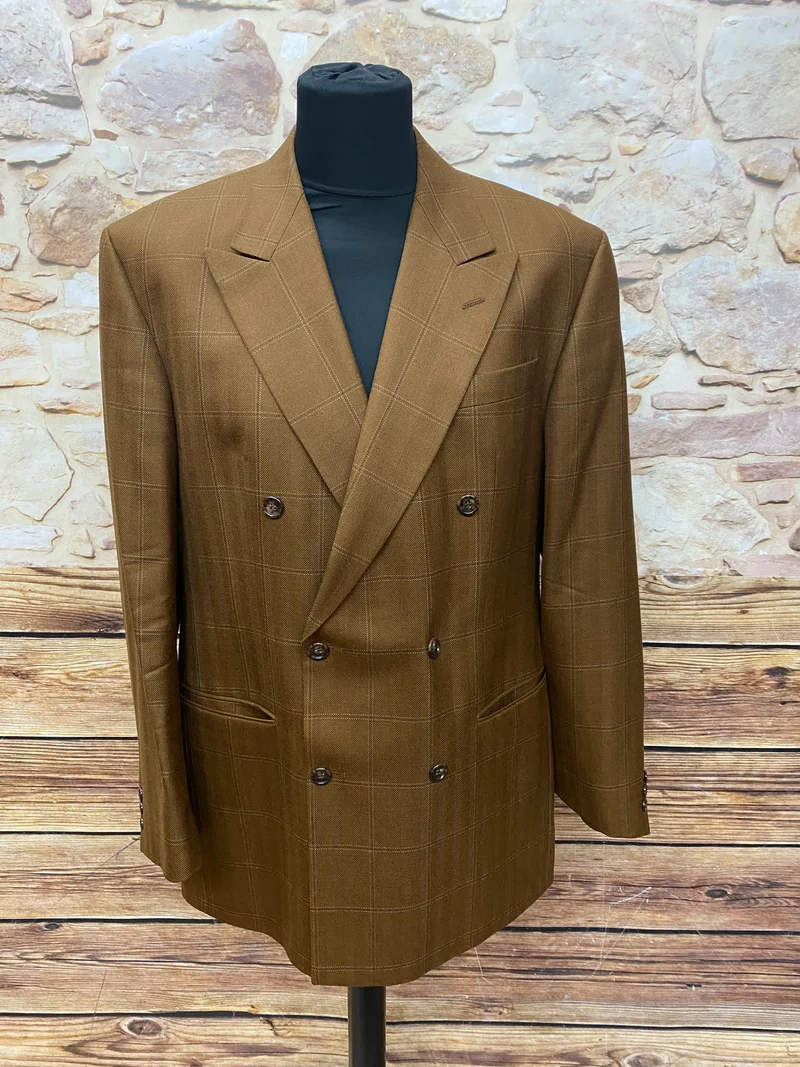 Vintage Sakko Doppelreiher kariert Gr.102