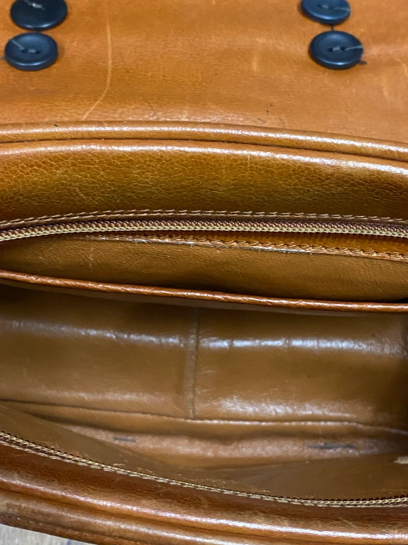 Steampunk-Vintage Handtasche Echtleder